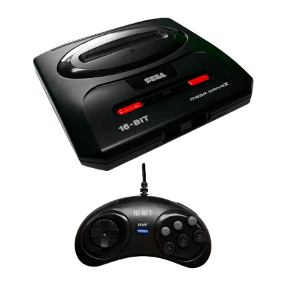 Консоль Sega Mega Drive 2 Europe Black Б/У Хороший - Retromagaz