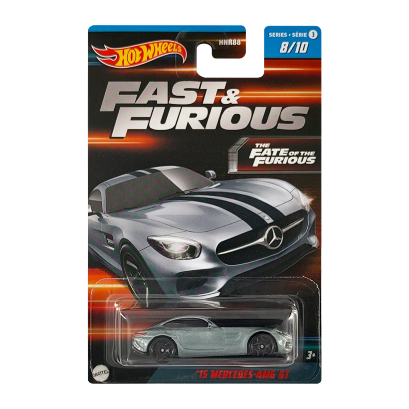 Тематична Машинка Hot Wheels Mercedes-AMG GT Fast & Furious 1:64 HNR88/HNT18 Grey - Retromagaz