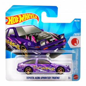 Машинка Базовая Hot Wheels Toyota AE86 Sprinter Trueno Hatchbacks 1:64 JJK34 Purple - Retromagaz