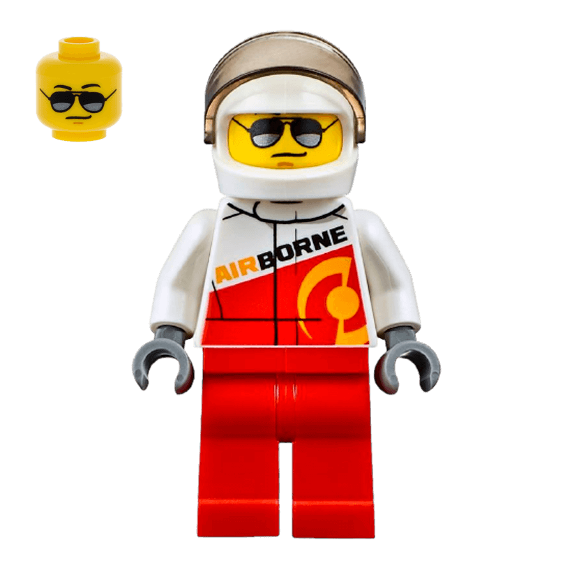 Фігурка Lego Race Rally Car Driver City cty0611 Б/У - Retromagaz