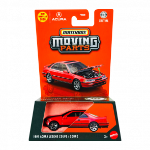 Тематична Машинка Matchbox 1991 Acura Legend Coupe Moving Parts 1:64 JHV39 Red - Retromagaz