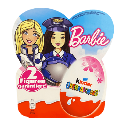 Шоколадне Яйце Kinder 4шт Barbie 80g - Retromagaz