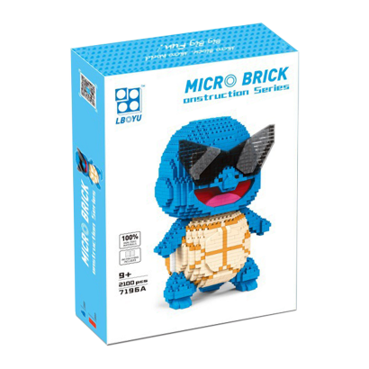 Набор Micro Brick Squirtle 7196A Pokémon Новый - Retromagaz