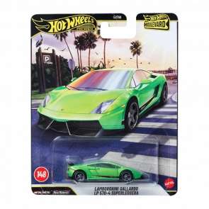 Машинка Premium Hot Wheels Lamborghini Gallardo LP 570-4 Superleggera Boulevard 1:64 JHW28 Green - Retromagaz