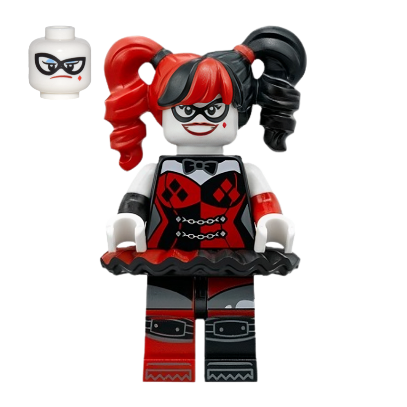Фігурка Lego DC Harley Quinn Pigtails Black Eye Mask Super Heroes sh0398 Б/У - Retromagaz