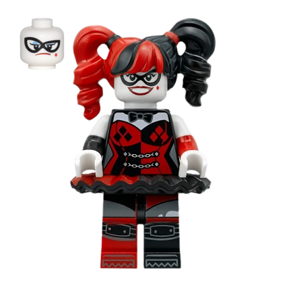 Фігурка Lego DC Harley Quinn Pigtails Black Eye Mask Super Heroes sh0398 Б/У - Retromagaz