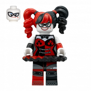 Фигурка Lego DC Harley Quinn Pigtails Black Eye Mask Super Heroes sh0398 Б/У