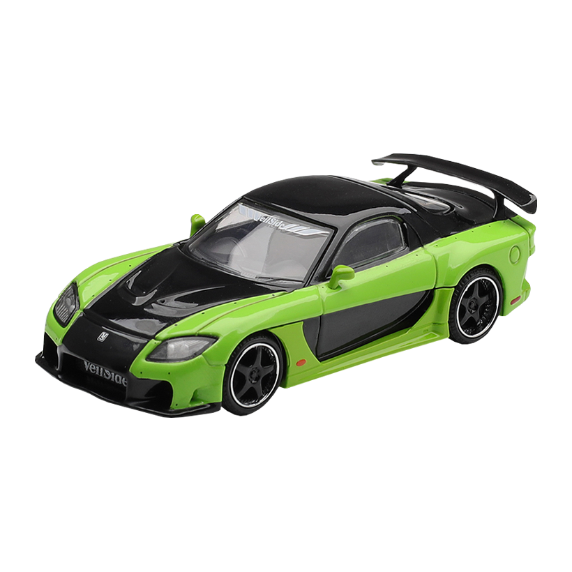 Машинка Premium MINI GT Mazda RX-7 VeilSide Fortune7 1:64 MGT01223-CH Green - Retromagaz