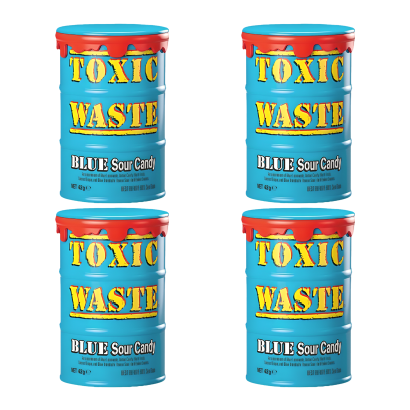 Цукерки 4шт Toxic Waste Blue Sour Candy 42g - Retromagaz