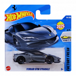 Машинка Базова Hot Wheels Ferrari SF90 Stradale Factory Fresh 1:64 HYY08 Grey Машинка Базова Hot Wheels Ferrari SF90 Stradale Factory Fresh 1:64 HYY08 Grey - Retromagaz