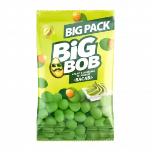 Арахіс Смажений Big Bob в Хрусткій Оболонці зі Смаком Васабі 90g - Retromagaz