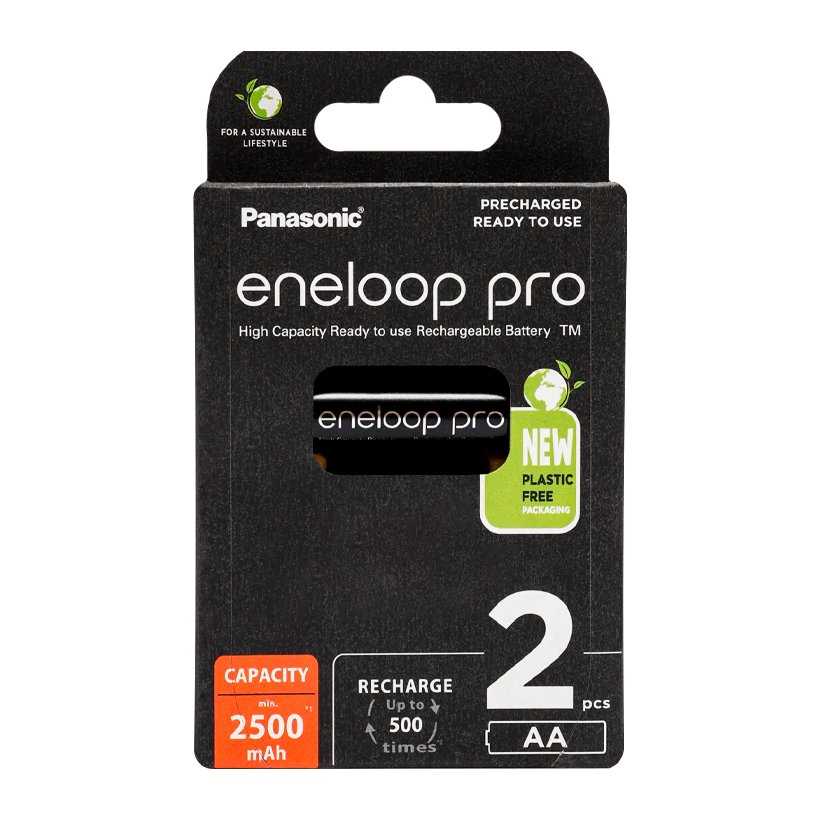 Акумулятор Panasonic AA 2шт Eneloop Pro 2500 mAh - Retromagaz
