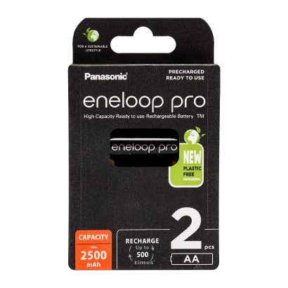 Аккумулятор Panasonic AA Eneloop Pro 2шт 2500 mAh - Retromagaz