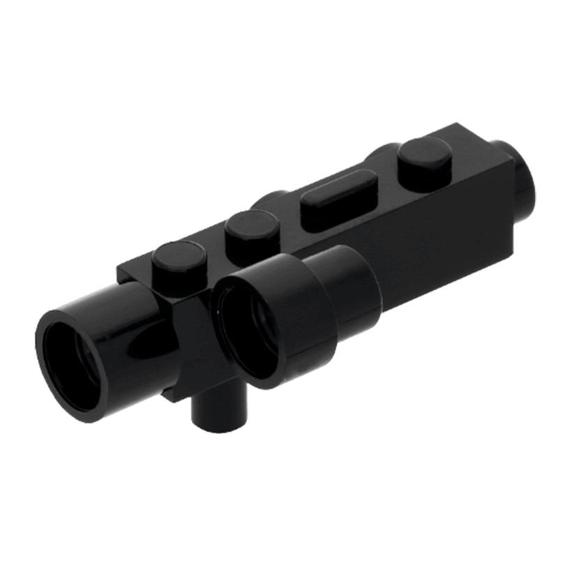 Другое 10шт Lego Camera with Side Sight Space Gun 4360 436026 Black Б/У - Retromagaz
