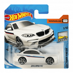 Машинка Базовая Hot Wheels 2016 BMW M2 Factory Fresh 1:64 FYC10 White