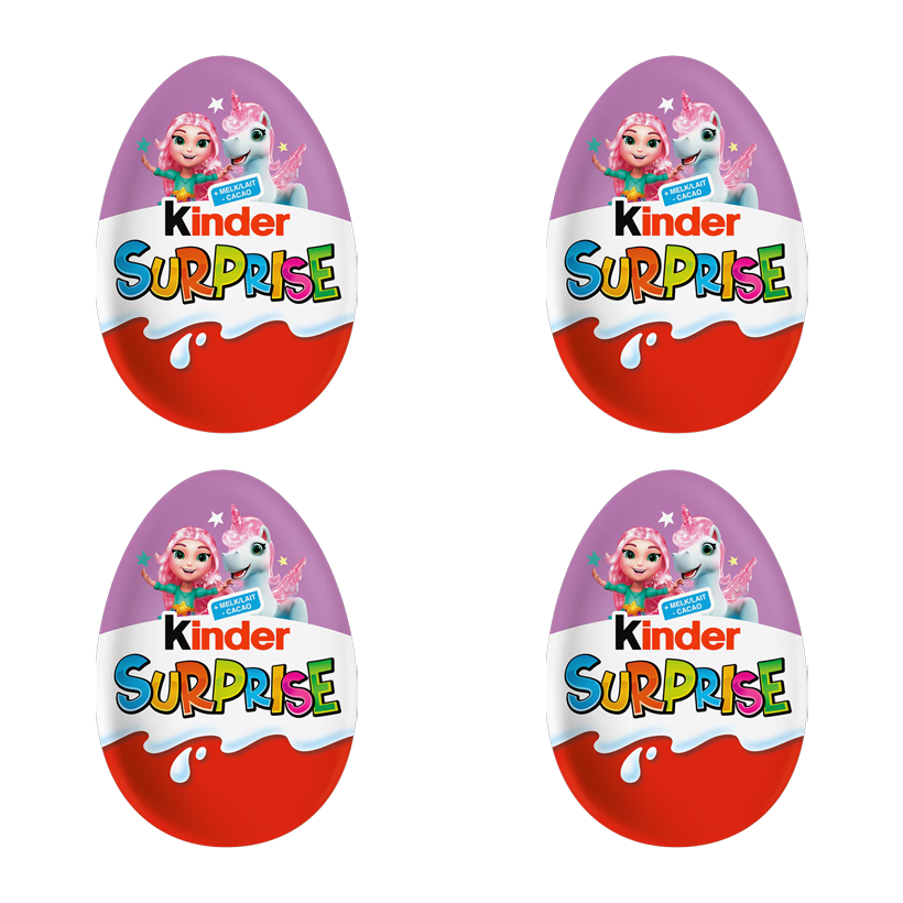 Набор Шоколадное Яйцо 4шт Kinder Surprise Unicorns 20g - Retromagaz
