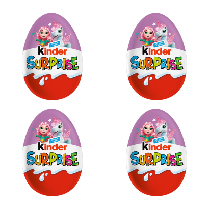 Набір Шоколадне Яйце 4шт Kinder Surprise Unicorns 20g - Retromagaz
