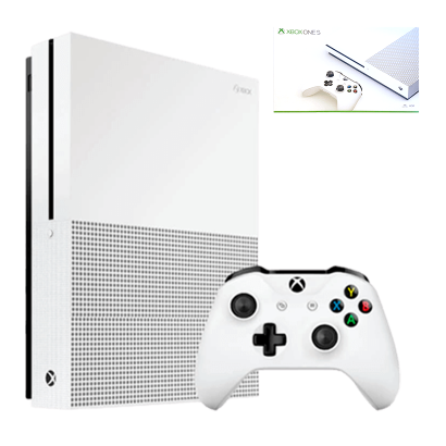 Набор Консоль Microsoft Xbox One S 500GB White Б/У  + Коробка - Retromagaz
