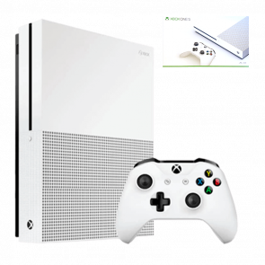 Набор Консоль Microsoft Xbox One S 500GB White Б/У Хороший + Коробка Microsoft Xbox One S White Б/У Хороший - Retromagaz