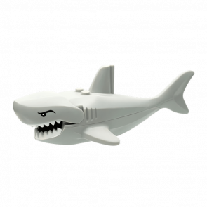 Фигурка Lego Вода Shark Large with Gills with White Teeth Animals 62605pb01c01 4530672 Light Bluish Grey Б/У