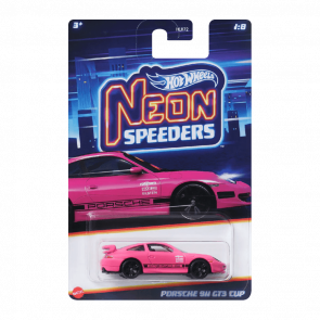 Тематична Машинка Hot Wheels Porsche 911 GT3 Cup Neon Speeders 1:64 HLH72/HRW75 Pink