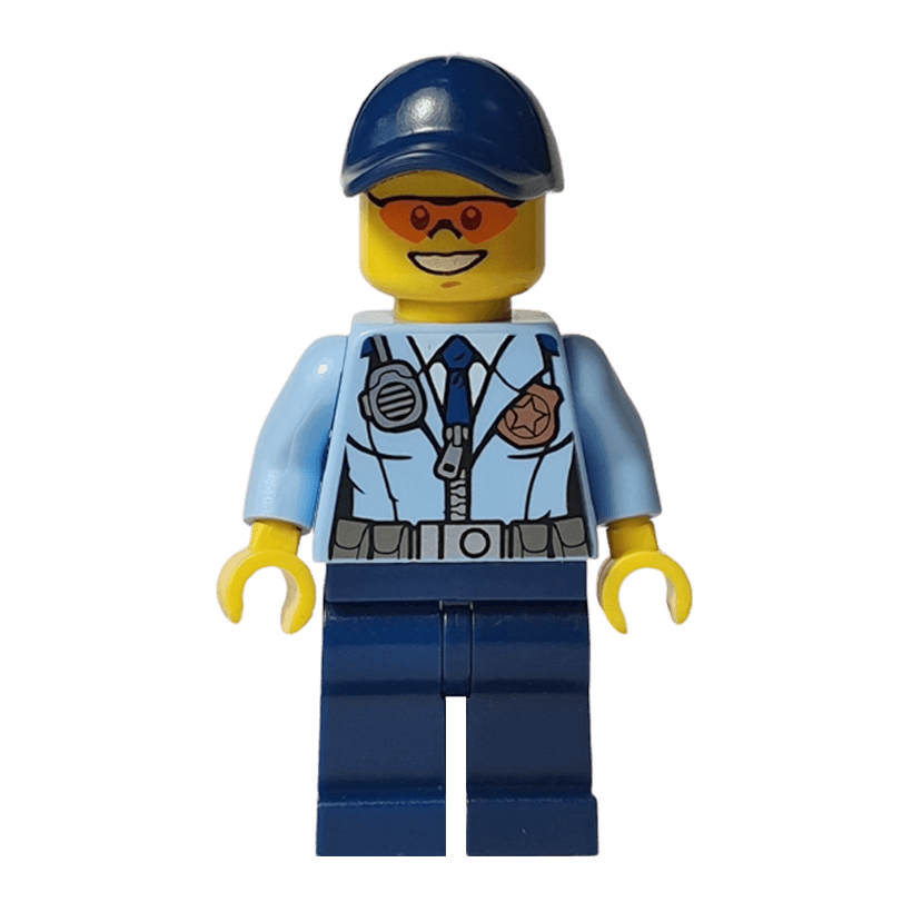 Фигурка Lego Police 973pb2169 Officer Orange Sunglasses City cty0615 Б/У - Retromagaz