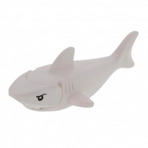 Фигурка Lego Вода Shark with Gills with Black Eyes and White Pupils Animals 14518c04pb01 White Б/У - Retromagaz