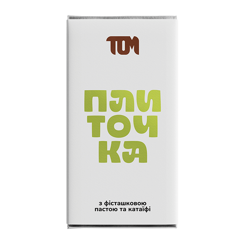 Шоколад ТОМ Дубайский с Фисташковой Пастой и Катаифи 100g - Retromagaz