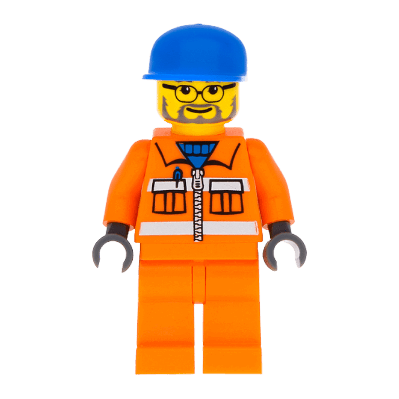 Фігурка Lego Construction 973pb0263 Sanitary Engineer 3 City cty0158 Б/У - Retromagaz