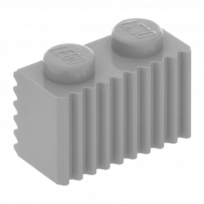 Кубик Lego Модифікована Grille Fluted Profile 1 x 2 2877 287702 4211383 Light Bluish Grey 20шт Б/У