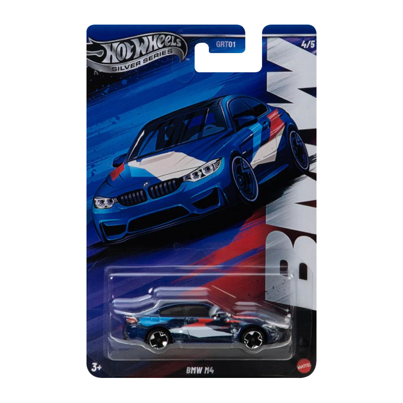 Тематическая Машинка Hot Wheels BMW M4 BMW 1:64 JBY57 Blue - Retromagaz