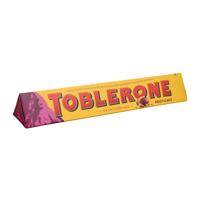 Шоколад Toblerone Молочний з Родзинками та Подрібненим Горіхом 100g - Retromagaz