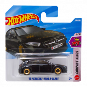 Машинка Базова Hot Wheels '19 Mercedes-Benz A-Class Compact Kings 1:64 JJK44 Grey - Retromagaz