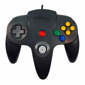 Геймпад Дротовий Nintendo N64 NUS-005 Mario Kart Limited Edition Black Grey 1.9m Б/У - Retromagaz
