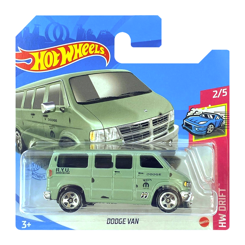 Машинка Базова Hot Wheels Dodge Van Drift 1:64 GRX21 Turquoise - Retromagaz