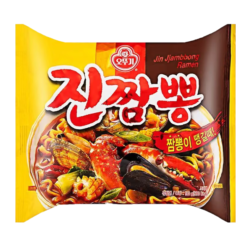 Локшина Ottogi Jin Champong Рамьон Гостра 130g - Retromagaz
