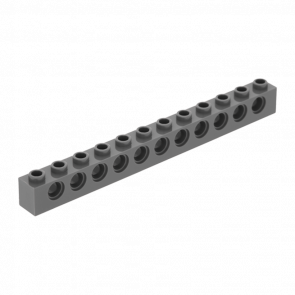 Technic Lego Кубик 1 x 12 3895 4200025 4210963 Dark Bluish Grey 4шт Б/У - Retromagaz
