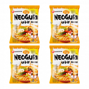 Набір Локшина Nongshim 4шт Ramen Neoguri з Морепродуктами Середньо Гостра 120g Набір Локшина Nongshim 4шт Ramen Neoguri з Морепродуктами Середньо Гостра 120g - Retromagaz