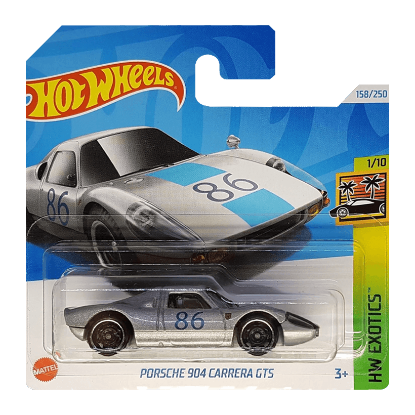 Машинка Базова Hot Wheels Porsche Porsche 904 Carrera GTS Exotics 1:64 HRY73 Grey - Retromagaz
