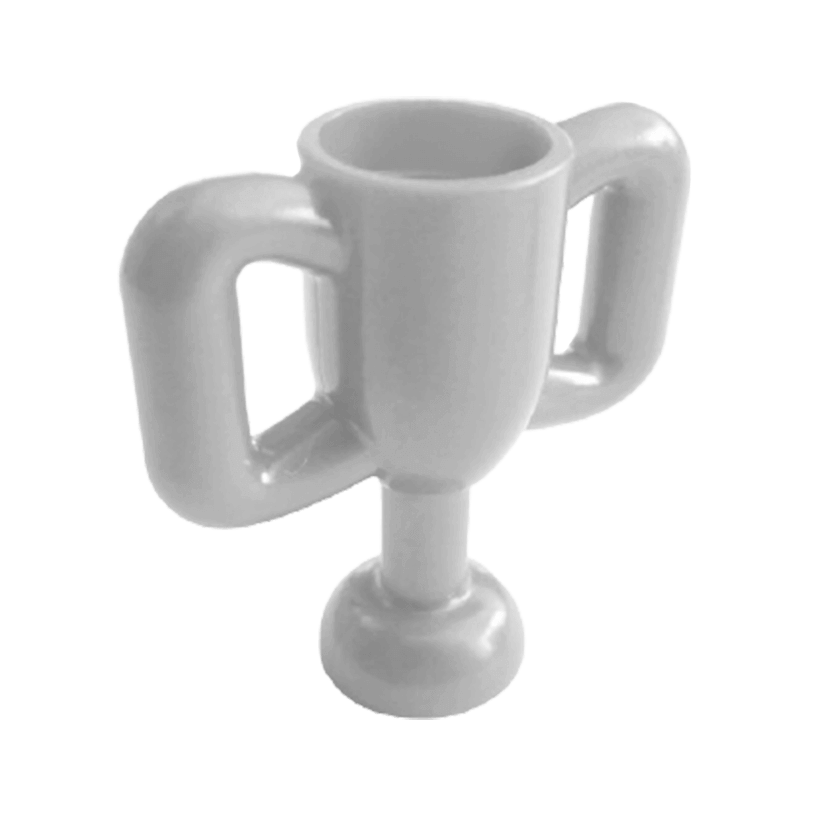 Спорт 2шт Lego Trophy Cup Small 10172 6103407 6181576 Flat Silver Б/У - Retromagaz