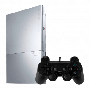 Консоль Sony PlayStation 2 Slim SCPH-9xxx Chip Silver Б/У Хороший