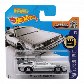 Машинка Базовая Hot Wheels Back to the Future Time Machine - Hover Mode DeLorean DMC-12 City 1:64 DHR29 Silver - Retromagaz