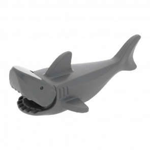 Фигурка Lego Animals Земля Shark with Gills 14518c01 Dark Bluish Grey Б/У Хороший