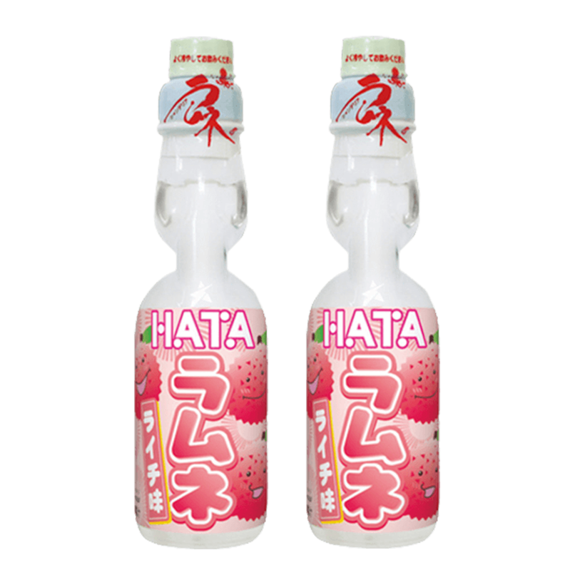 Набор Напиток 2шт Hata Kosen Ramune Litchi 200ml - Retromagaz