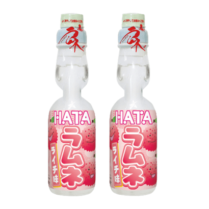 Набір Напій 2шт Hatakosen Ramune Litchi 200ml - Retromagaz