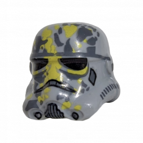 На Голову Lego Імперія Helmet Mimban Stormtrooper Tan and Dark Bluish Gray Dirt Stains Star Wars 36039pb01 sw0927 75211 6225256 Light Bluish Grey Б/У - Retromagaz