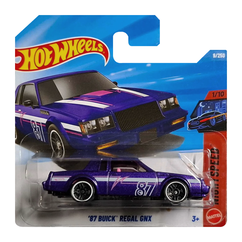 Машинка Базова Hot Wheels '87 Buick Regal GNX Treasure Hunts Nightspeed 1:64 JJM00 Blue - Retromagaz