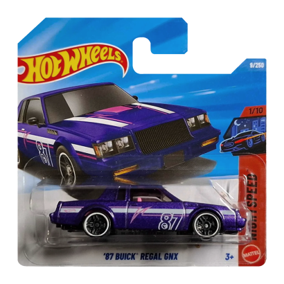 Машинка Базовая Hot Wheels '87 Buick Regal GNX Treasure Hunts Nightspeed 1:64 JJM00 Blue - Retromagaz