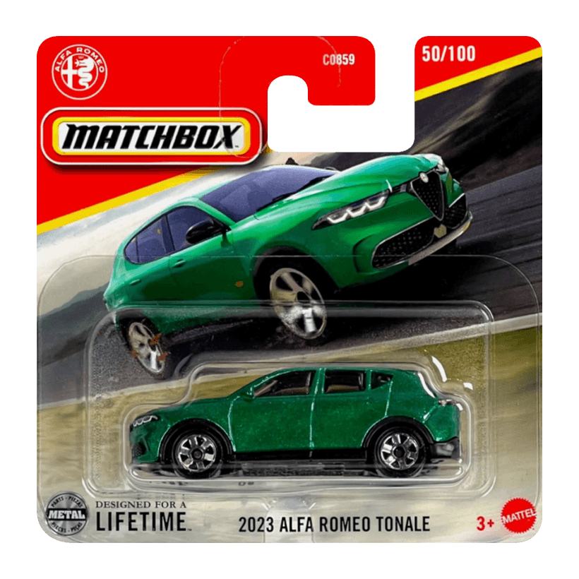 Машинка Велике Місто Matchbox 2023 Alfa Romeo Tonale Road Trip 1:64 JFR99/HVN47 Green - Retromagaz