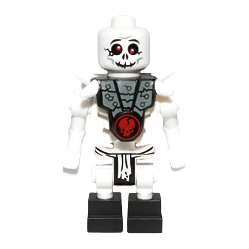 Фигурка Lego Skulkin Bonezai Skulkin Horizontal Grip Hands Armor Ninjago njo0022 Б/У - Retromagaz